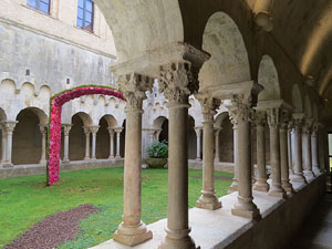 Temps de Flors 2018. Muntatges florals als claustres de Sant Pere de Galligants