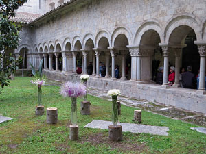 Temps de Flors 2018. Muntatges florals als claustres de la Catedral