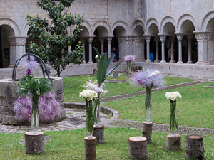 Temps de Flors 2018. Muntatges florals als claustres de la Catedral