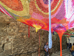 Temps de Flors 2018. Instal&middot;lacions i muntatges florals als diversos espais del carrer Ferran el cat&ograve;lic