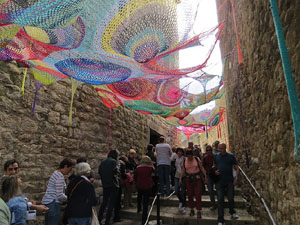 Temps de Flors 2018. Instal&middot;lacions i muntatges florals als diversos espais del carrer Ferran el cat&ograve;lic