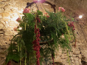Temps de Flors 2018. Instal&middot;laci&oacute; floral El cor menjat al soterrani II de la Torre Gironella