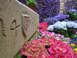 Temps de Flors 2018. Muntatges florals als diversos espais de la Casa Lle&oacute; Avinay, al Call jueu