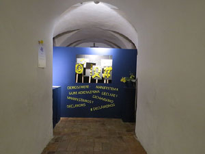 Temps de Flors 2018. Instal&middot;laci&oacute; a l'assecador del Museu d'Hist&ograve;ria