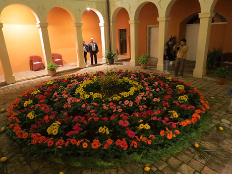 Temps de Flors 2018. Muntatges i instal&middot;lacions florals al claustre del Museu d'Hist&ograve:ria