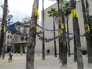 Temps de Flors 2018. Instal&middot;lacions i muntatges florals als espais de la pla&ccedil;a de Santa Susanna del Mercadal