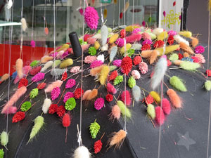 Temps de Flors 2018. Instal&middot;laci&oacute; floral al Mercat del Lle&oacute;