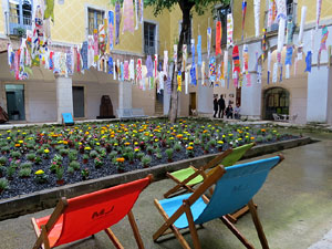 Temps de Flors 2018. Instal&middot;lacions i muntatges florals al claustre del Centre Cultural La Merc&egrave;