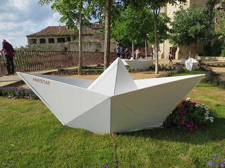 Temps de Flors 2018. Muntatges i instal&middot;lacions florals al Mirador del carrer de les Dones