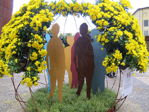 Temps de Flors 2018. Muntatges i instal&middot;lacions florals a la pla&ccedil;a del Pallol
