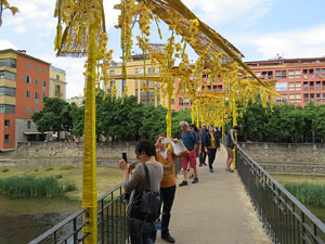 Temps de Flors 2018. Instal&middot;laci&oacute; Cam&iacute; a la llibertat al pont d'en G&oacute;mez