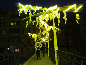 Temps de Flors 2018. Instal&middot;laci&oacute; Cam&iacute; a la llibertat al pont d'en G&oacute;mez