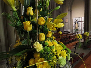 Temps de Flors 2018. Muntatges i instal&middot;lacions florals als diversos espais de l'Esgl&eacute;sia del Sagrat Cor