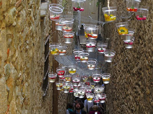 Temps de Flors 2018. Muntatges i instal&middot;lacions florals al carrer de Sant Lloren&ccedil;