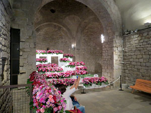 Temps de Flors 2018. Instal&middot;lacions i muntatges florals a la nau rom&agrave;nica de Sant Nicolau