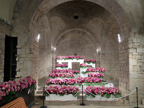 Temps de Flors 2018. Instal&middot;lacions i muntatges florals a la nau rom&agrave;nica de Sant Nicolau