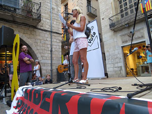 Concentraci&oacute; a la pla&ccedil;a del Vi el dilluns 30 de juliol 2018
