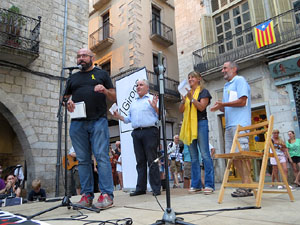 Concentraci&oacute; a la pla&ccedil;a del Vi el dilluns 30 de juliol 2018