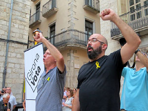 Concentraci&oacute; a la pla&ccedil;a del Vi el dilluns 30 de juliol 2018