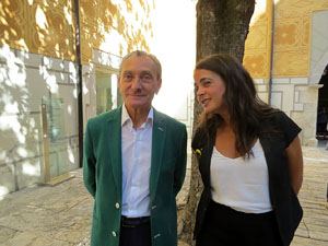 Diada Nacional 2018. Acte institucional al Pati de les Magn&ograve;lies, amb parlaments de Marta Madrenas, Miquel Noguer i Pere Vila