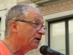 Diada Nacional 2018. Concentraci&oacute; a la pla&ccedil;a del Vi, lectura del manifest i cant de Els Segadors