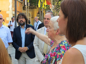 Diada Nacional 2018. Homenatge floral a Carles Rahola a la Rambla de la Llibertat