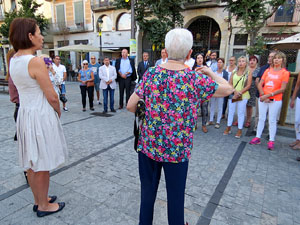 Diada Nacional 2018. Homenatge floral a Carles Rahola a la Rambla de la Llibertat