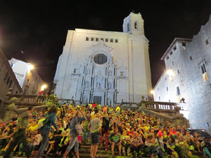 Diada Nacional 2018. XII Marxa de Torxes de Girona. Lectura del manifest i concert de Gemma Humet