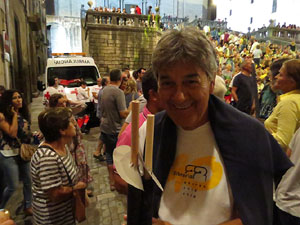 Diada Nacional 2018. XII Marxa de Torxes de Girona. Lectura del manifest i concert de Gemma Humet