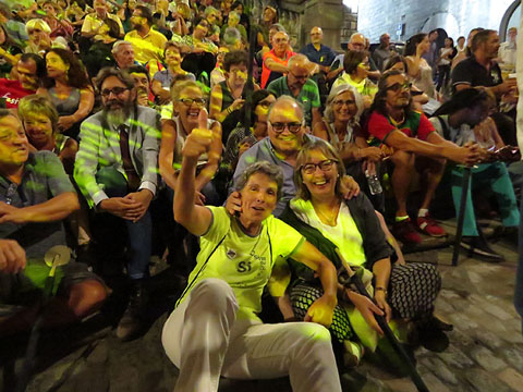 Diada Nacional 2018. XII Marxa de Torxes de Girona. Lectura del manifest