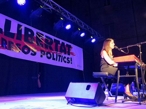 Un moment del concert de Gemma Humet