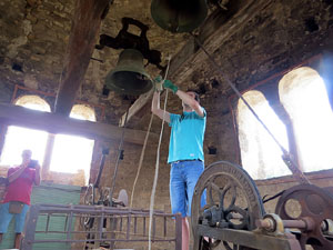 Festa Major de Sant Daniel 2018 - Repic de campanes des del campanar del Monestir de Sant Daniel