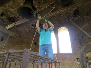 Festa Major de Sant Daniel 2018 - Repic de campanes des del campanar del Monestir de Sant Daniel
