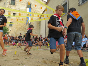 Festa Major de Sant Daniel 2018 - Danses i salutacions a la placeta del monestir de Sant Daniel