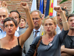 Inauguraci&oacute; de l'exposici&oacute; '55 urnes per la Llibertat' a la Casa de la Catalanitat de Perpiny&agrave;