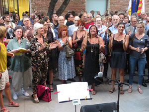 Inauguraci&oacute; de l'exposici&oacute; '55 urnes per la Llibertat' a la Casa de la Catalanitat de Perpiny&agrave;