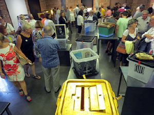 Inauguraci&oacute; de l'exposici&oacute; '55 urnes per la Llibertat' a la Casa de la Catalanitat de Perpiny&agrave;
