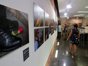 Inauguraci&oacute; de l'exposici&oacute; '55 urnes per la Llibertat' a la Casa de la Catalanitat de Perpiny&agrave;