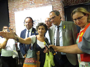 Inauguraci&oacute; de l'exposici&oacute; '55 urnes per la Llibertat' a la Casa de la Catalanitat de Perpiny&agrave;