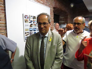 Inauguraci&oacute; de l'exposici&oacute; '55 urnes per la Llibertat' a la Casa de la Catalanitat de Perpiny&agrave;