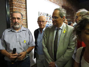 Inauguraci&oacute; de l'exposici&oacute; '55 urnes per la Llibertat' a la Casa de la Catalanitat de Perpiny&agrave;