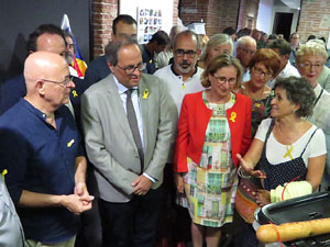 Inauguraci&oacute; de l'exposici&oacute; '55 urnes per la Llibertat' a la Casa de la Catalanitat de Perpiny&agrave;
