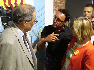 Inauguraci&oacute; de l'exposici&oacute; '55 urnes per la Llibertat' a la Casa de la Catalanitat de Perpiny&agrave;