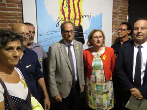 Inauguraci&oacute; de l'exposici&oacute; '55 urnes per la Llibertat' a la Casa de la Catalanitat de Perpiny&agrave;