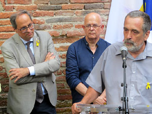 Inauguraci&oacute; de l'exposici&oacute; '55 urnes per la Llibertat' a la Casa de la Catalanitat de Perpiny&agrave;