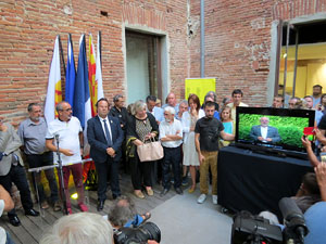 Inauguraci&oacute; de l'exposici&oacute; '55 urnes per la Llibertat' a la Casa de la Catalanitat de Perpiny&agrave;