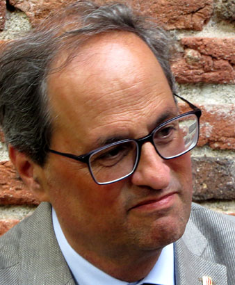 El President Quim Torra durant la inauguraci&oacute;