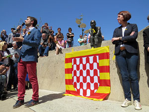 Inaguraci&oacute; oficial de la pla&ccedil;a de l'U d'octubre 2017 al barri del Mercadal