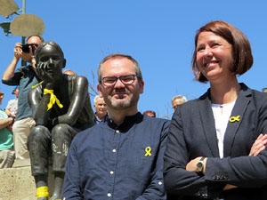 Inaguraci&oacute; oficial de la pla&ccedil;a de l'U d'octubre 2017 al barri del Mercadal