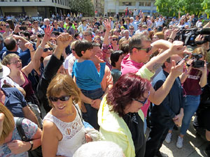 Inaguraci&oacute; oficial de la pla&ccedil;a de l'U d'octubre 2017 al barri del Mercadal